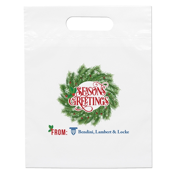 9 1/2W x 12H Die Cut Handle Bag - Dynamic Color