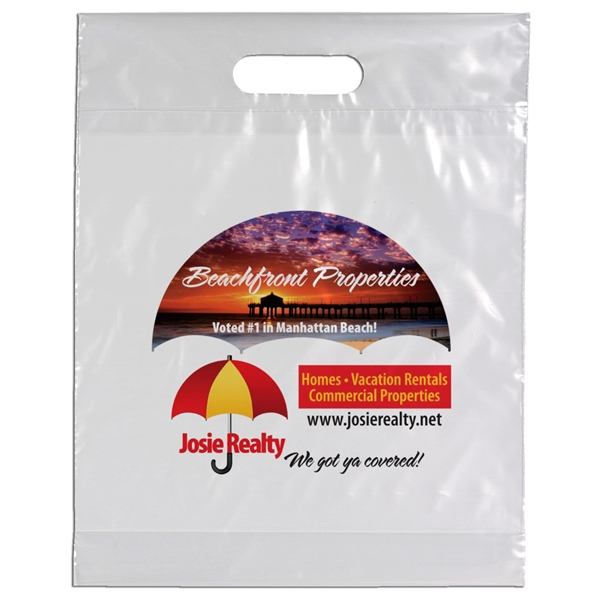 Custom 12W x 15H x 3 - Die Cut Handle Bag - Dynamic Color