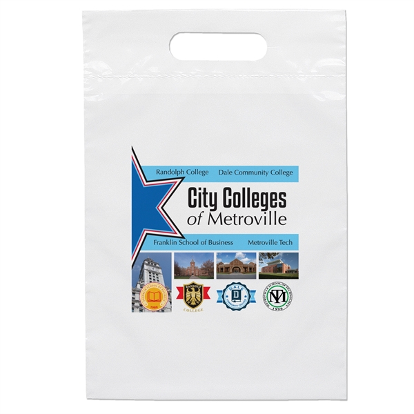 9 1/2W x 14H Die Cut Handle Bag - Dynamic Color