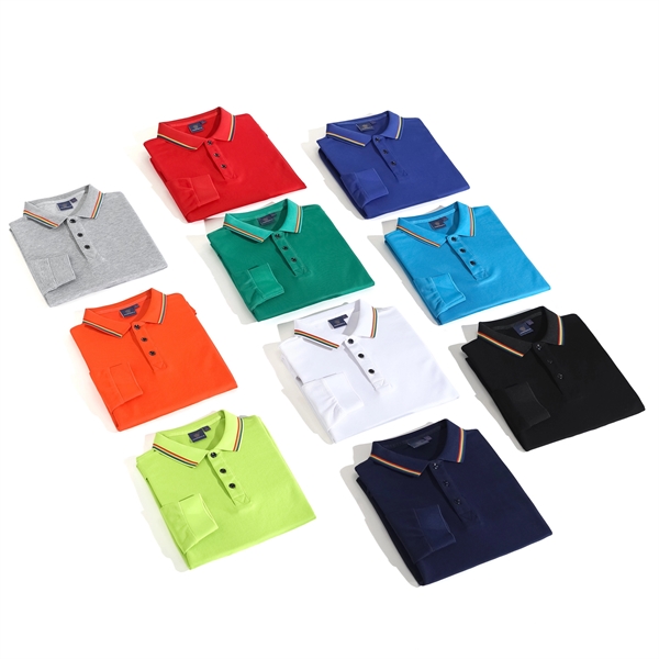 Men's Long Sleeve Polo Shirt - Men's Long Sleeve Polo Shirt - Image 1 of 1