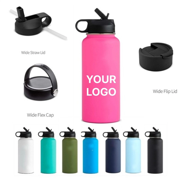 32 Oz Stainless Steel Water Bottle - 32 Oz Stainless Steel Water Bottle - Image 0 of 1