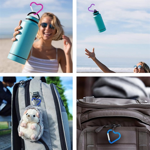 Heart Carabiner Key Chain - Heart Carabiner Key Chain - Image 3 of 4