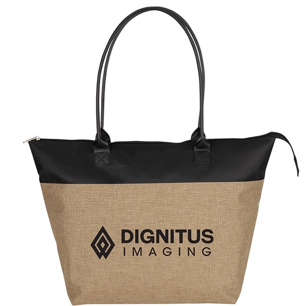 Abigail Two-Tone Tote Bag - Abigail Two-Tone Tote Bag - Image 1 of 2
