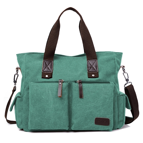 Vintage Men Canvas Messenger Bag - Vintage Men Canvas Messenger Bag - Image 11 of 11