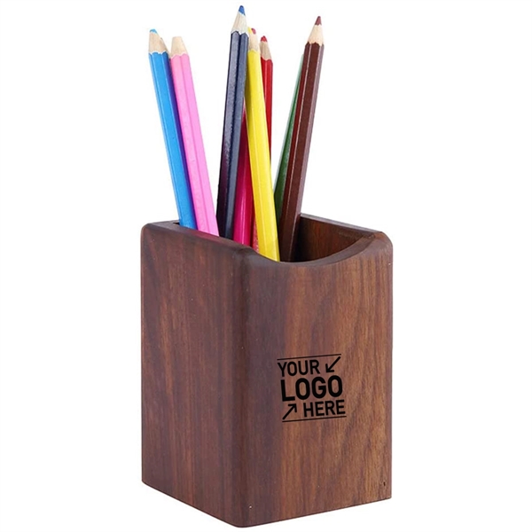 Premium Walnut Pencil Holder - Premium Walnut Pencil Holder - Image 0 of 2