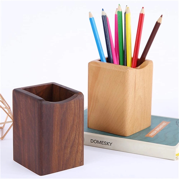 Premium Walnut Pencil Holder - Premium Walnut Pencil Holder - Image 2 of 2