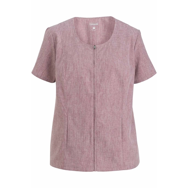 Melange Ultra-light Full-zip Tunic - Melange Ultra-light Full-zip Tunic - Image 2 of 3