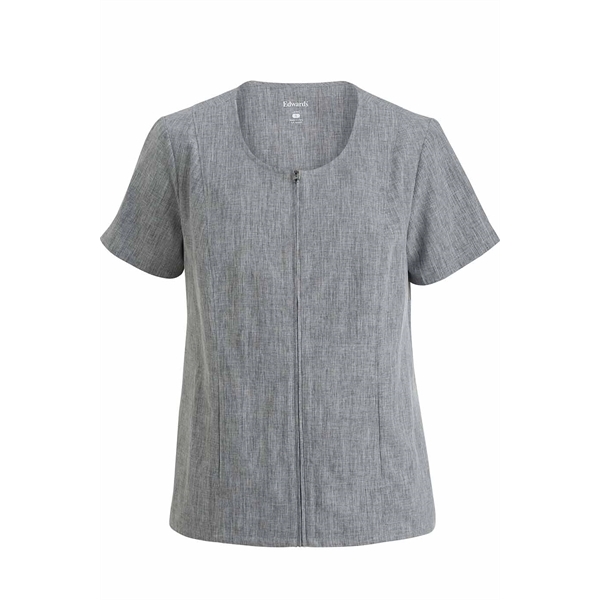 Melange Ultra-light Full-zip Tunic - Melange Ultra-light Full-zip Tunic - Image 1 of 3
