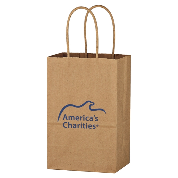 Kraft Paper Brown Shopping Bag - 5-1/4" x 8-1/4" - Kraft Paper Brown Shopping Bag - 5-1/4" x 8-1/4" - Image 4 of 4