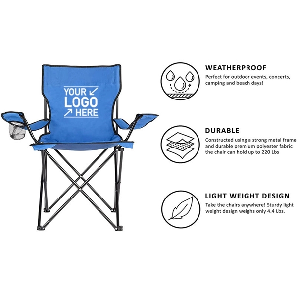 Outdoor Folding Portable Camping Fishing Beach Chair - Outdoor Folding Portable Camping Fishing Beach Chair - Image 1 of 4