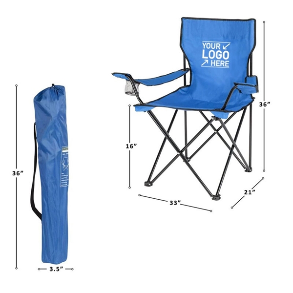 Outdoor Folding Portable Camping Fishing Beach Chair - Outdoor Folding Portable Camping Fishing Beach Chair - Image 2 of 4