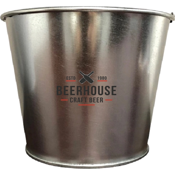 Silver Galvanized Bucket - Silver Galvanized Bucket - Image 0 of 4