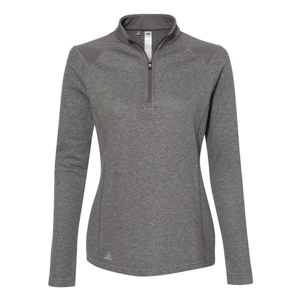 Adidas Lightweight Melange Quarter-Zip Pullover - Adidas Lightweight Melange Quarter-Zip Pullover - Image 14 of 15