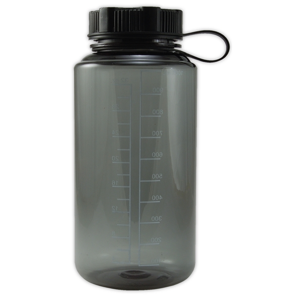 32 oz. BPA free Plastic Water Bottle w/ Tethered lid - 32 oz. BPA free Plastic Water Bottle w/ Tethered lid - Image 3 of 5