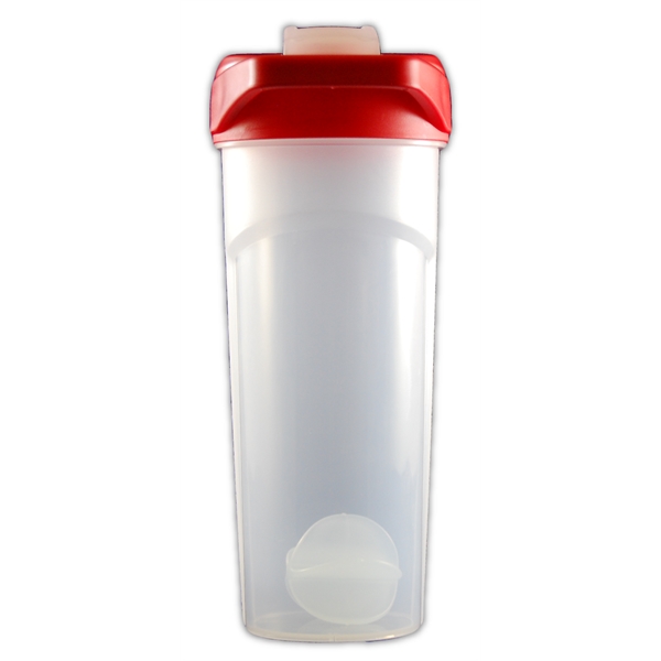 24 oz. BPA free Frosted Easy carry Shaker Bottle w/ Flip top - 24 oz. BPA free Frosted Easy carry Shaker Bottle w/ Flip top - Image 3 of 3