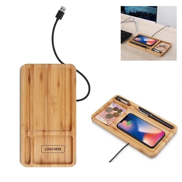 Bamboo Wireless Charging Pad - Bamboo Wireless Charging Pad - Image 0 of 2