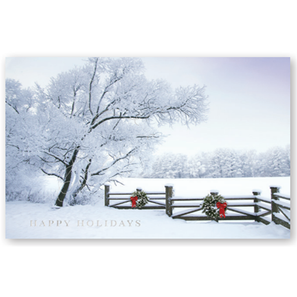 Frosty Winter Scene - Holiday Greeting Card - Frosty Winter Scene - Holiday Greeting Card - Image 0 of 0