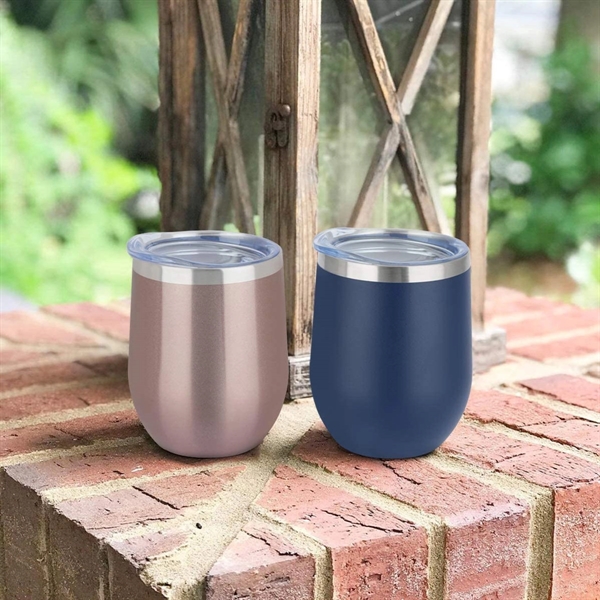 12Oz Double Wall Vacuum Wine Tumbler - 12Oz Double Wall Vacuum Wine Tumbler - Image 1 of 5