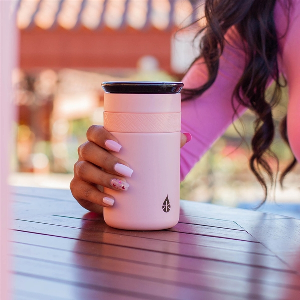 Elemental® 12oz Artisan Tumbler with Ceramic Lid - Stainless - Elemental® 12oz Artisan Tumbler with Ceramic Lid - Stainless - Image 15 of 18