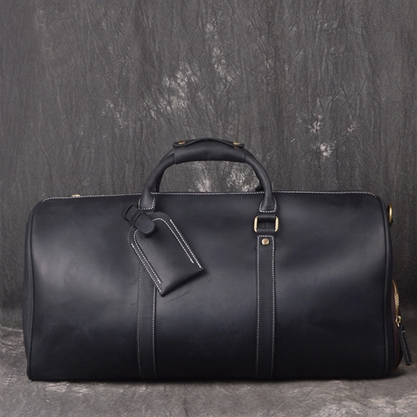 Leather Weekend Duffel Bag - Leather Weekend Duffel Bag - Image 1 of 4