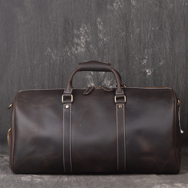 Leather Weekend Duffel Bag - Leather Weekend Duffel Bag - Image 2 of 4