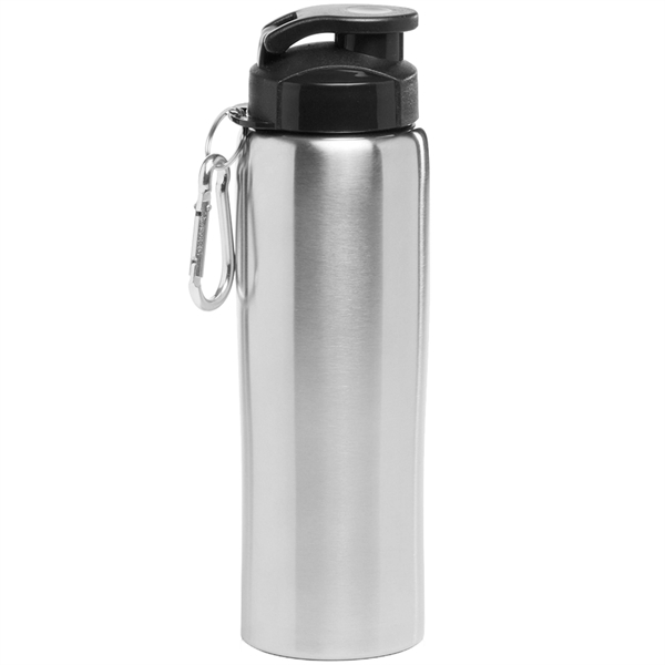 27 oz. BPA free Stainless Steel Sports Bottles w/ Carabiner - 27 oz. BPA free Stainless Steel Sports Bottles w/ Carabiner - Image 3 of 5