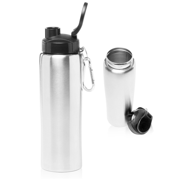 27 oz. BPA free Stainless Steel Sports Bottles w/ Carabiner - 27 oz. BPA free Stainless Steel Sports Bottles w/ Carabiner - Image 5 of 5