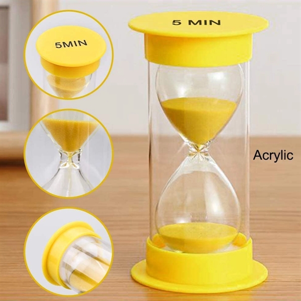 6 Pieces Acrylic Sand Timer - 6 Pieces Acrylic Sand Timer - Image 3 of 4