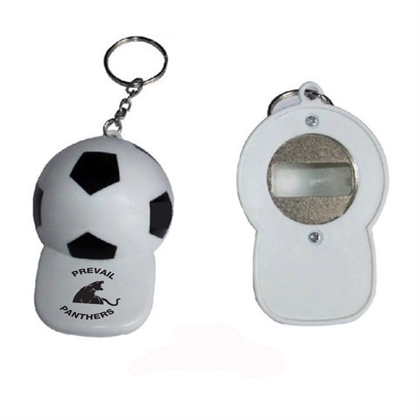 Soccer Ball Hat Bottle Opener Keychain - Soccer Ball Hat Bottle Opener Keychain - Image 0 of 0