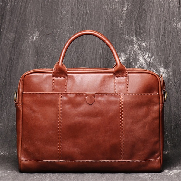 Leather Laptop Bag - Leather Laptop Bag - Image 3 of 4