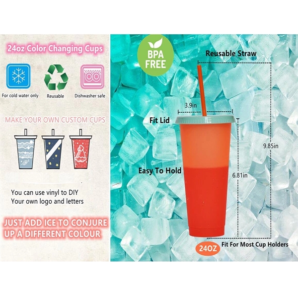 24 Oz Changing Color Cup - 24 Oz Changing Color Cup - Image 1 of 3