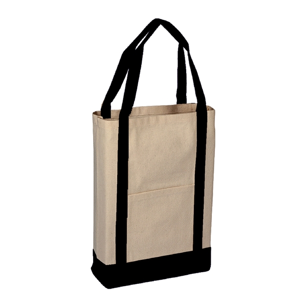 10oz.Cotton Canvas Reusable Tote Bag w/ Handles for Grocery - 10oz.Cotton Canvas Reusable Tote Bag w/ Handles for Grocery - Image 5 of 8