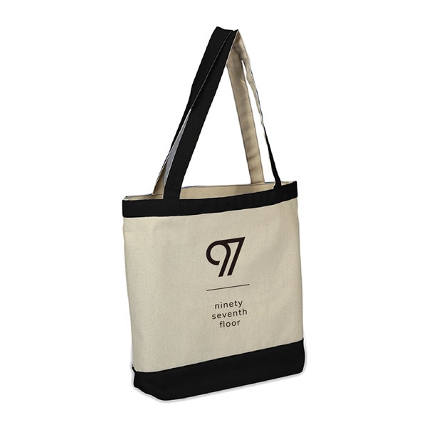 10 oz. Cotton Canvas Reusable Tote Bag w/ Handles; Shopping - 10 oz. Cotton Canvas Reusable Tote Bag w/ Handles; Shopping - Image 1 of 8