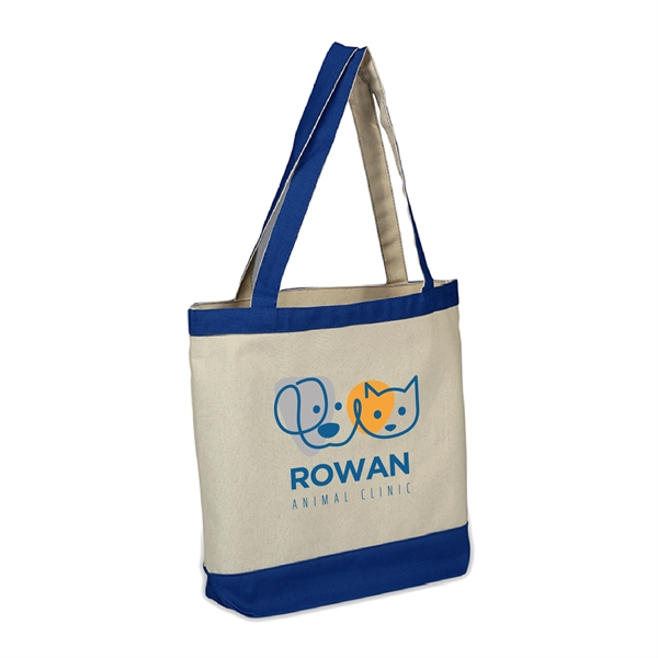 10 oz. Cotton Canvas Reusable Tote Bag w/ Handles; Shopping - 10 oz. Cotton Canvas Reusable Tote Bag w/ Handles; Shopping - Image 4 of 8