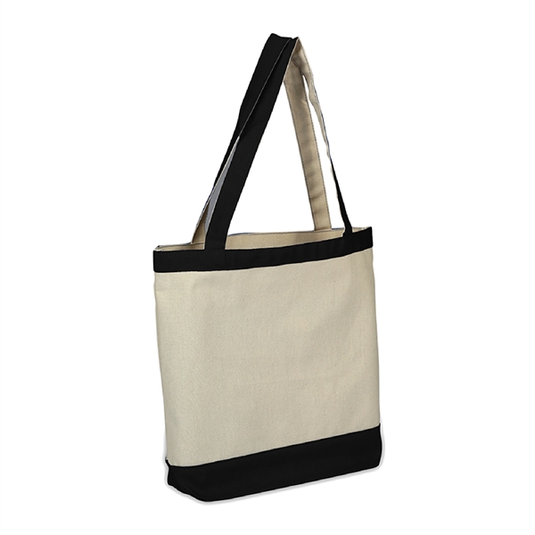 10 oz. Cotton Canvas Reusable Tote Bag w/ Handles; Shopping - 10 oz. Cotton Canvas Reusable Tote Bag w/ Handles; Shopping - Image 5 of 8