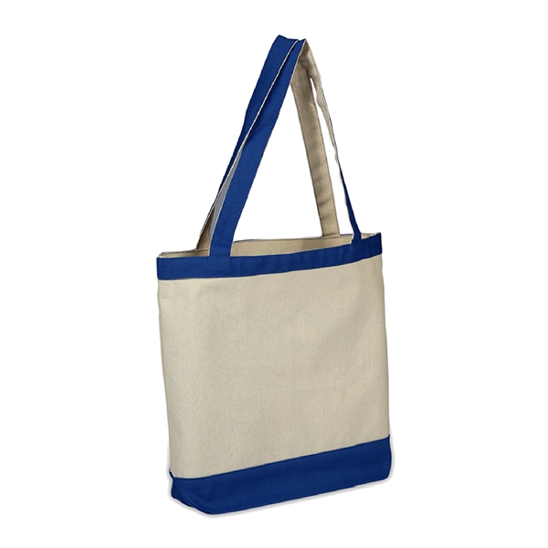 10 oz. Cotton Canvas Reusable Tote Bag w/ Handles; Shopping - 10 oz. Cotton Canvas Reusable Tote Bag w/ Handles; Shopping - Image 8 of 8