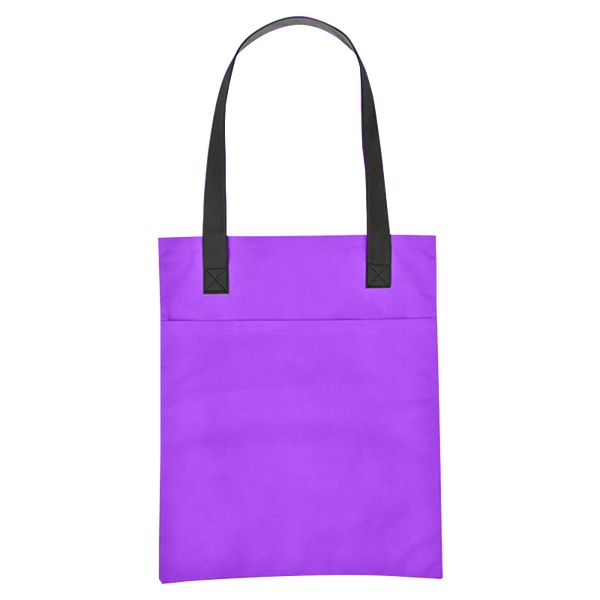 Budget Custom Non Woven Turnabout Brochure Tote Bag - Budget Custom Non Woven Turnabout Brochure Tote Bag - Image 5 of 7