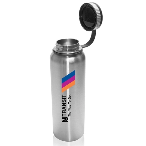 41 oz. BPA free Vacuum Sports Water Bottles w/ Tethered Lid - 41 oz. BPA free Vacuum Sports Water Bottles w/ Tethered Lid - Image 2 of 2