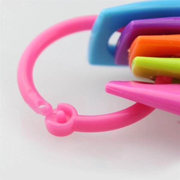 Colored Plastic 5 In 1 Measuring Cup And Spoon Set - Colored Plastic 5 In 1 Measuring Cup And Spoon Set - Image 1 of 4