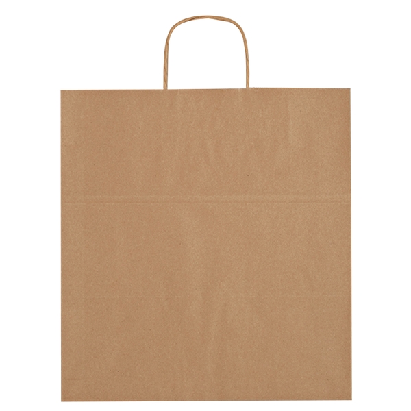 Budget Custom Kraft Paper Brown Shopping Bags - 14-x-15 - Budget Custom Kraft Paper Brown Shopping Bags - 14-x-15 - Image 1 of 1