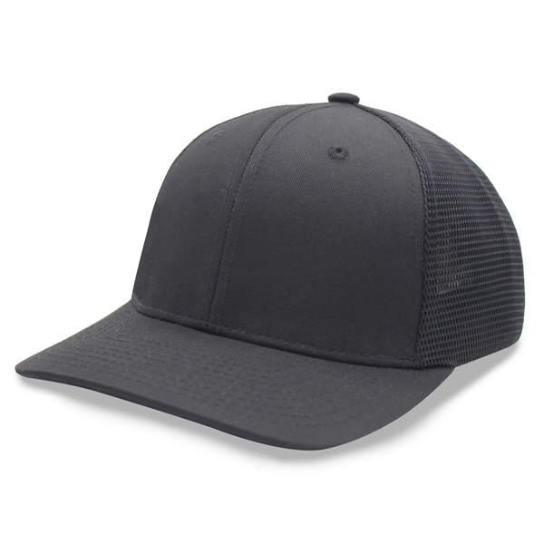 6 Panel Stretch Fit Trucker Cap - 6 Panel Stretch Fit Trucker Cap - Image 6 of 9