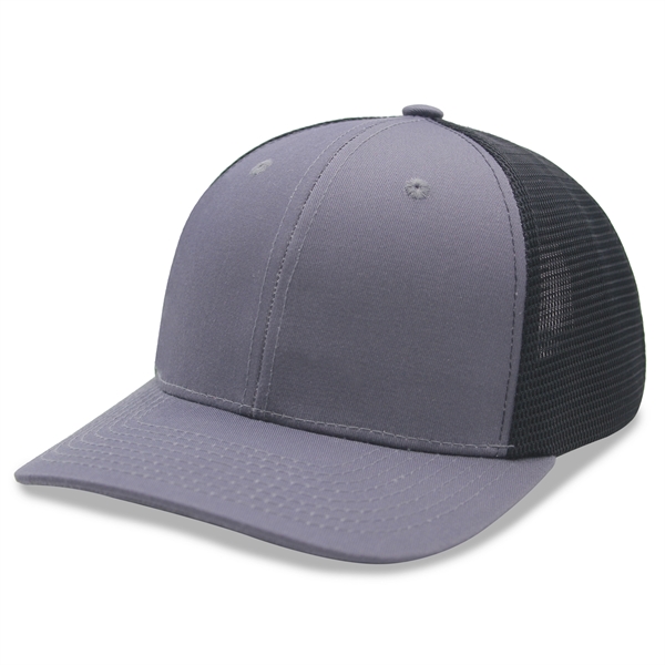 6 Panel Stretch Fit Trucker Cap - 6 Panel Stretch Fit Trucker Cap - Image 2 of 9