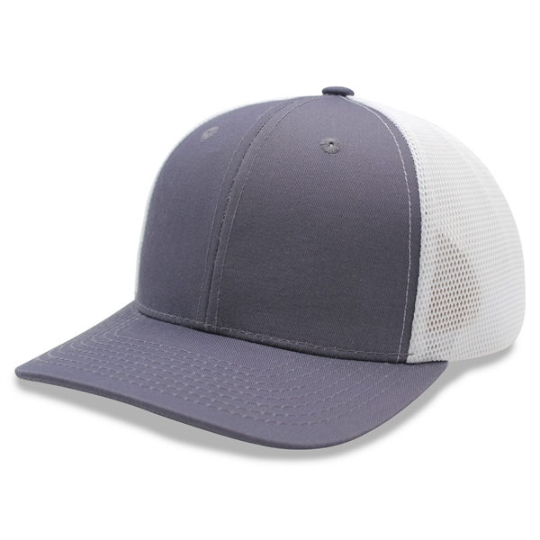 6 Panel Stretch Fit Trucker Cap - 6 Panel Stretch Fit Trucker Cap - Image 3 of 9