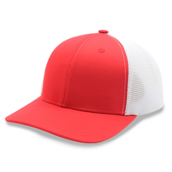 6 Panel Stretch Fit Trucker Cap - 6 Panel Stretch Fit Trucker Cap - Image 8 of 9