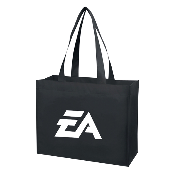 Budget Custom Matte Laminated Non Woven Shopper Tote Bag-BG - Budget Custom Matte Laminated Non Woven Shopper Tote Bag-BG - Image 0 of 6