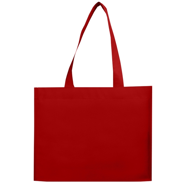 Budget Custom Matte Laminated Non Woven Shopper Tote Bag-BG - Budget Custom Matte Laminated Non Woven Shopper Tote Bag-BG - Image 4 of 6