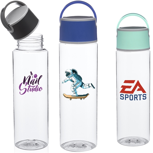 23 oz. BPA free Plastic Sports Water Bottle w/ Carry Handle - 23 oz. BPA free Plastic Sports Water Bottle w/ Carry Handle - Image 0 of 6