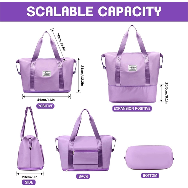 Large Capacity Folding Travel Bag Expandable - Large Capacity Folding Travel Bag Expandable - Image 1 of 5