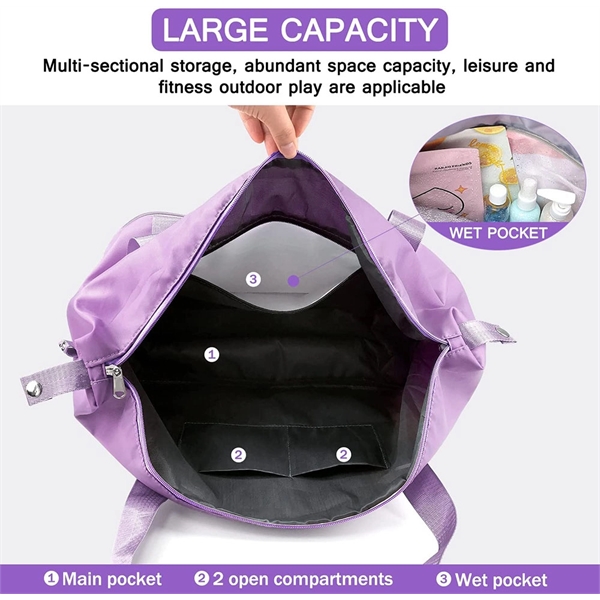 Large Capacity Folding Travel Bag Expandable - Large Capacity Folding Travel Bag Expandable - Image 2 of 5