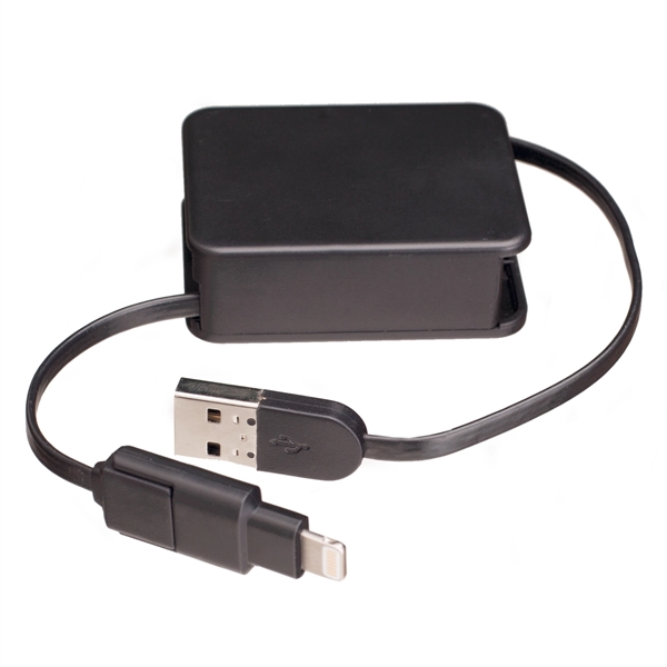 Retractable Dual Charging Cable - Retractable Dual Charging Cable - Image 1 of 7